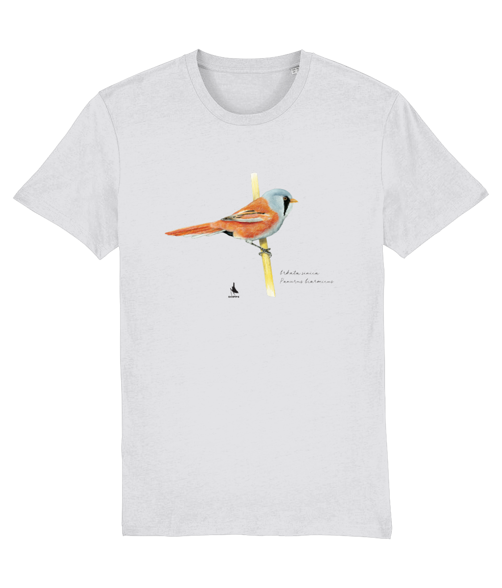 Majica s kratkimi rokavi (bela) - brkata sinica