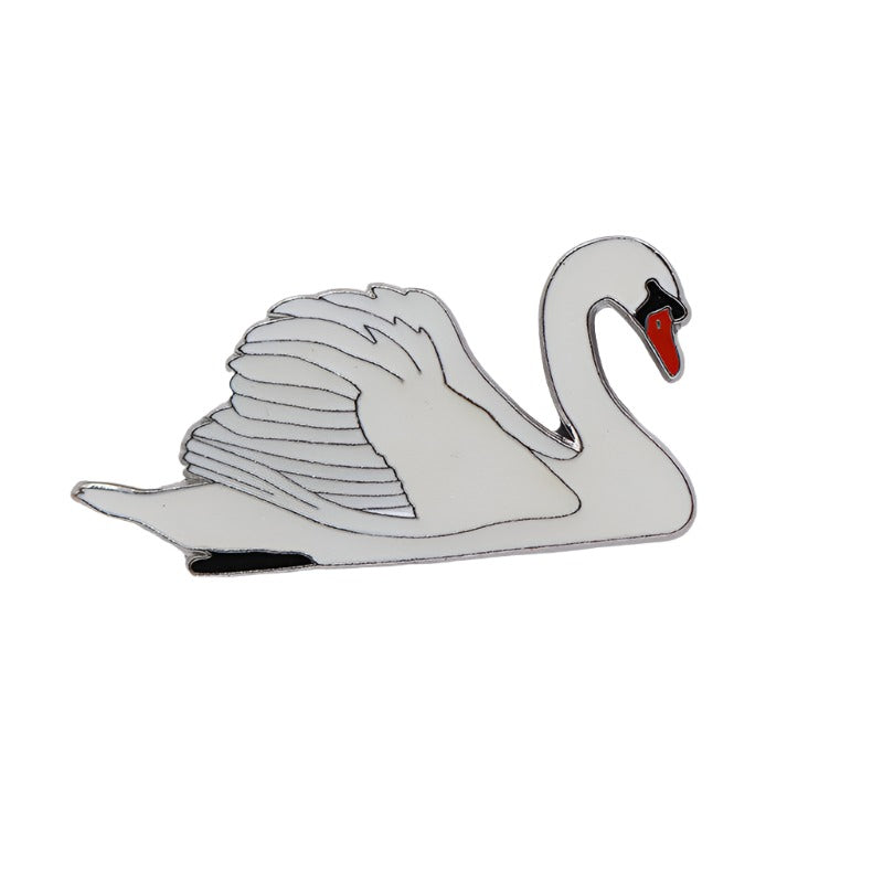 Kovinska značka - labod grbec