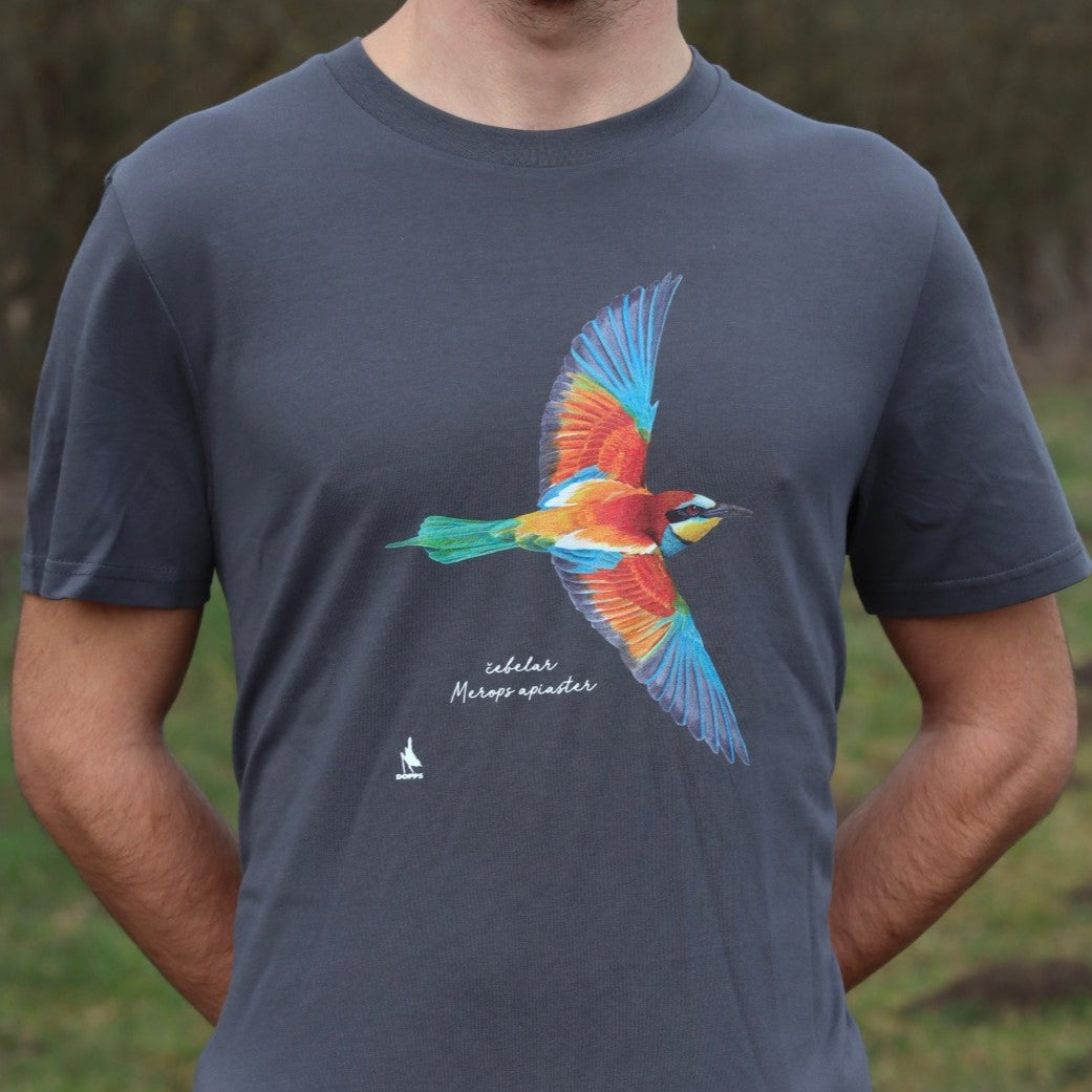 Majica s kratkimi rokavi (siva) - čebelar