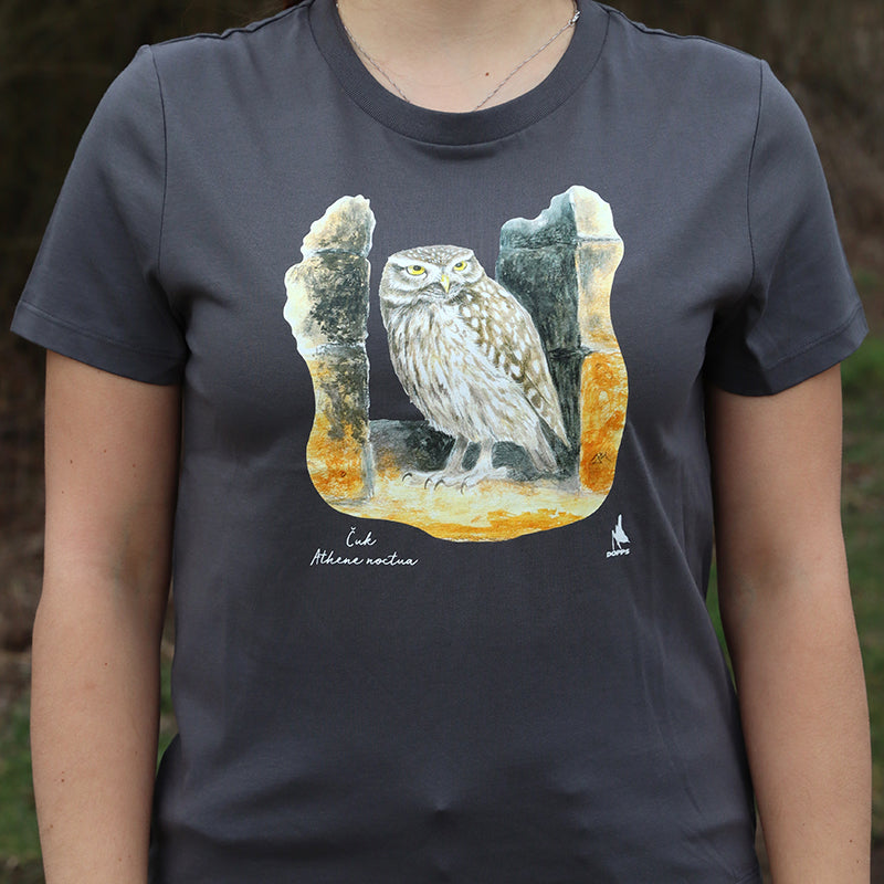 Majica s kratkimi rokavi (siva) - čuk