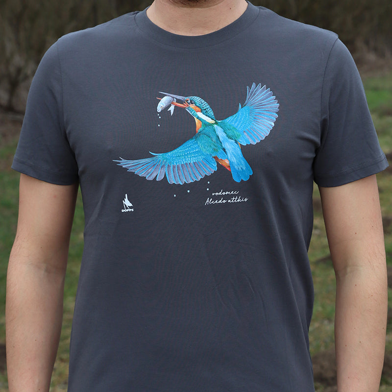 Majica s kratkimi rokavi (siva) - vodomec