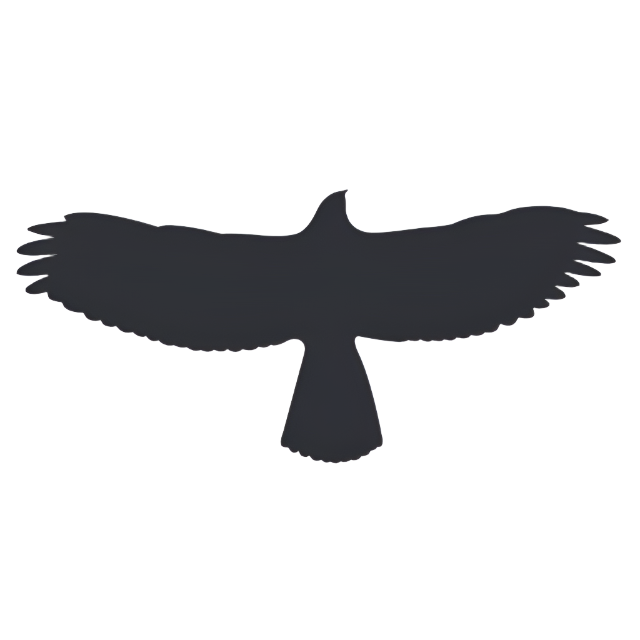 Silhueta ptice - velikost L