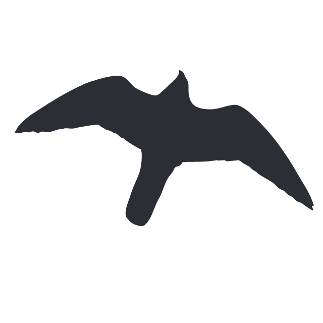 Silhueta ptice - velikost S